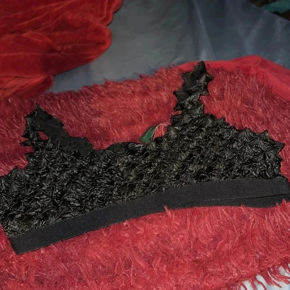 Simmons Black hot & Delicious Waffle textured Bralette Sz M - Picture 4 of 15